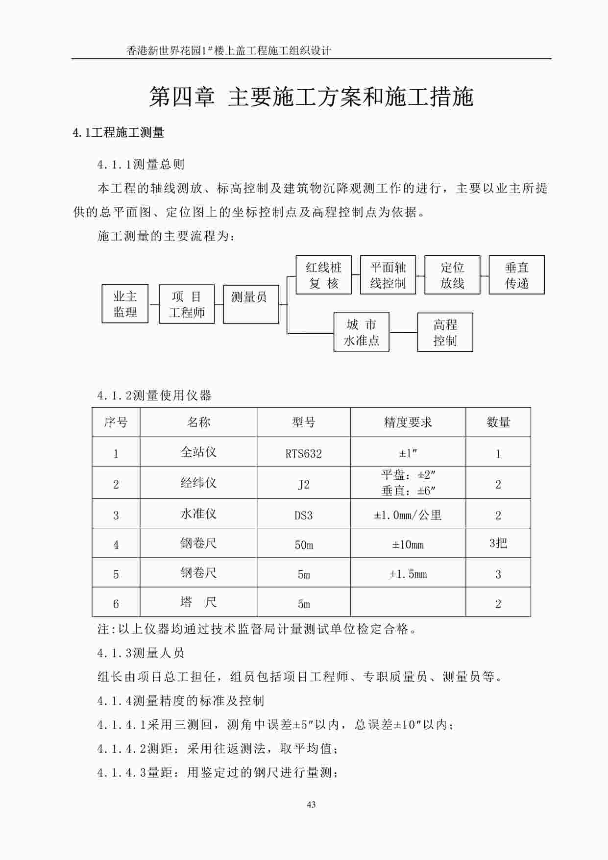 “香港新世界花园楼上盖工程主要施工方案DOC”第1页图片