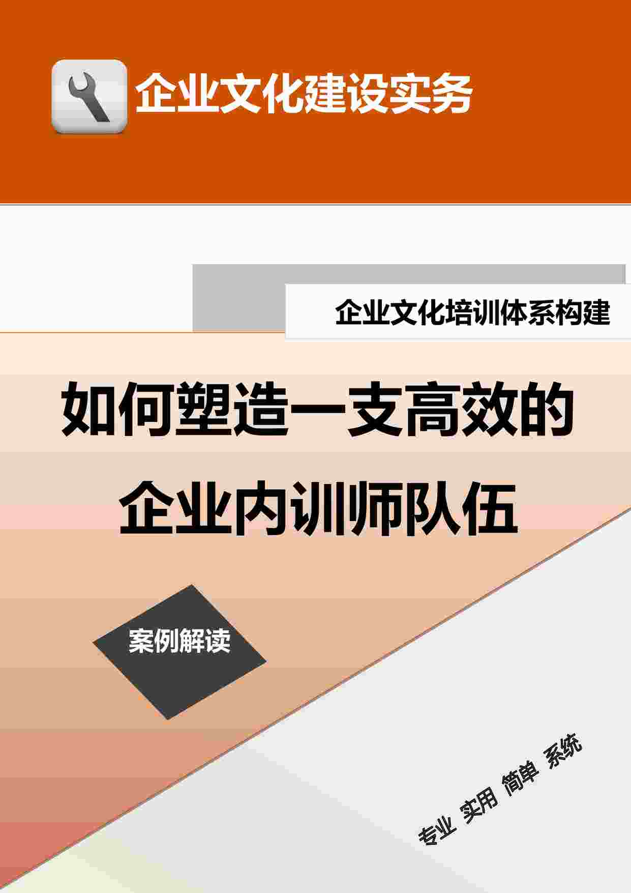 “如何塑造一支高效的企业内训师队伍DOCX”第1页图片