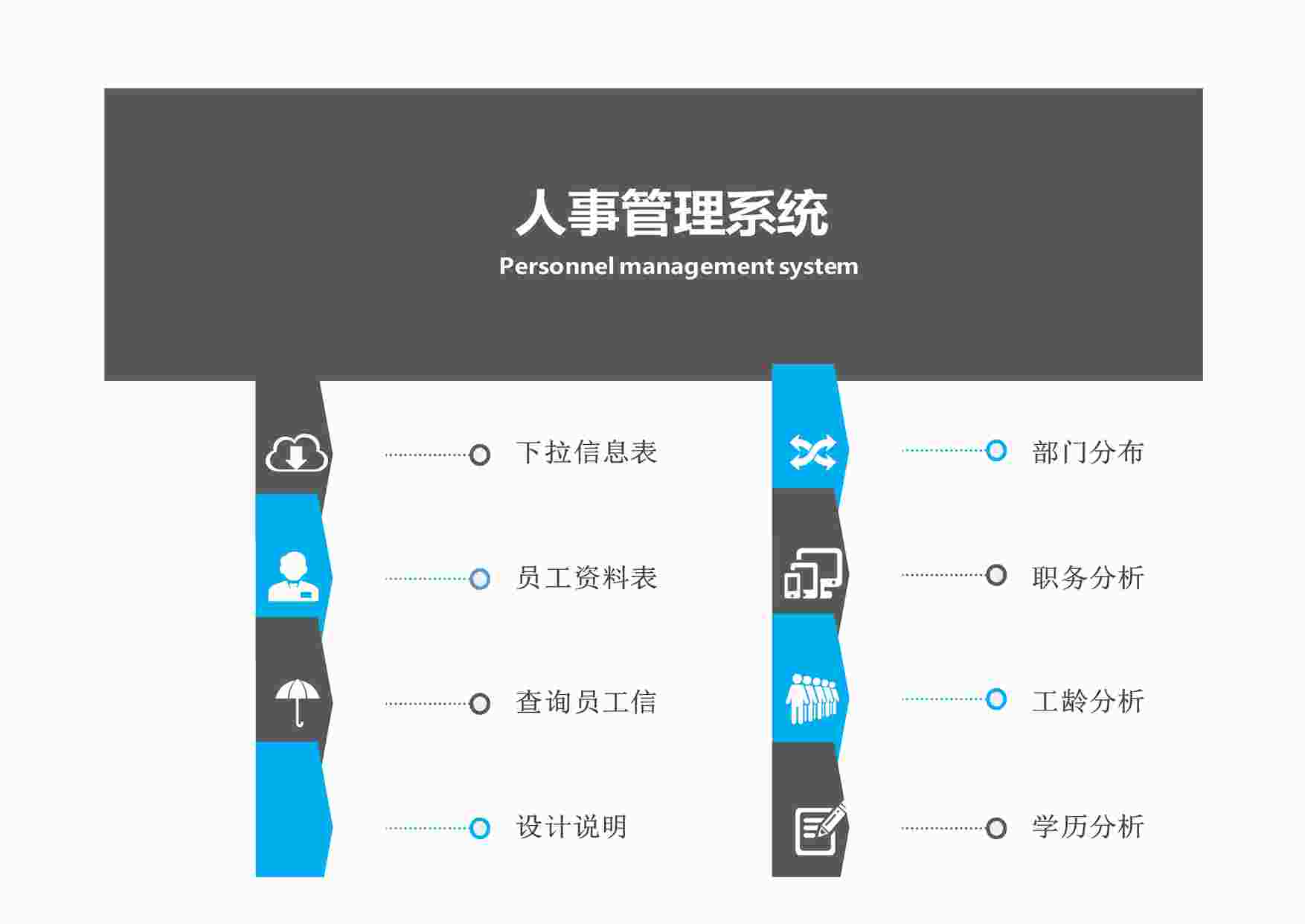 “人事管理系统档案管理XLSX”第1页图片